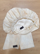 Load image into Gallery viewer, Cream 3 in 1 Headwrap with Mask Set
