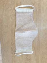 Load image into Gallery viewer, Cream 3 in 1 Headwrap with Mask Set