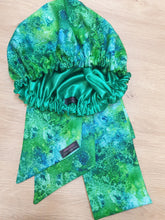Afbeelding in Gallery-weergave laden, Green 3 in 1 Headwrap with Mask Set