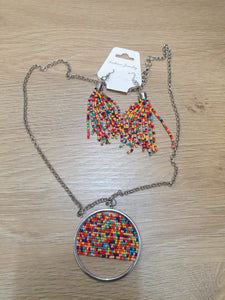 Seed Beads Necklace Set