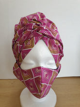 Laden Sie das Bild in den Galerie-Viewer, Fuschsia-ristica Headwrap Set