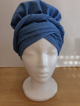 Afbeelding in Gallery-weergave laden, Denim Down Headwrap Set