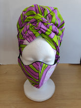 Afbeelding in Gallery-weergave laden, Purple Waves Headwrap Set