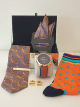 Afbeelding in Gallery-weergave laden, Blue and Orange Paisley