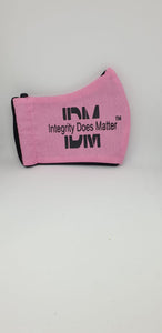 Integrity Does Matter Face Mask Pink