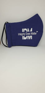 Integrity Does Matter Face Mask Navy