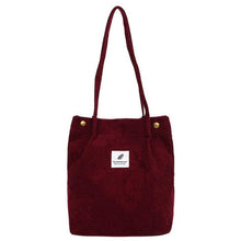 Cargar imagen en el visor de la galería, Women Corduroy Canvas Tote