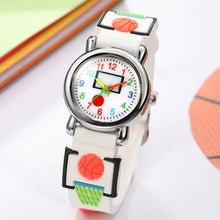 Load image into Gallery viewer, Children's Multi-color Basketball Wristwatch