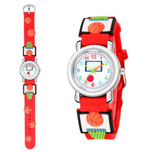 Load image into Gallery viewer, Children&#39;s Multi-color Basketball Wristwatch
