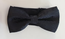 Load image into Gallery viewer, Black Styles Silk Bow Ties
