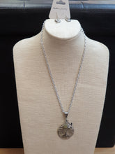 Load image into Gallery viewer, Silver Tree Necklace with Birds
