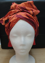 Cargar imagen en el visor de la galería, Cranberry 3 in 1 Headwrap with Mask Set
