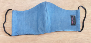 Denim Down Headwrap Set