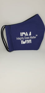 Integrity Does Matter Face Mask Navy
