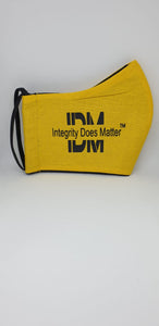 Integrity Does Matter Face Mask Yellow