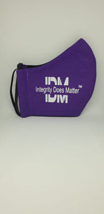 Integrity Does Matter Face Mask Purple