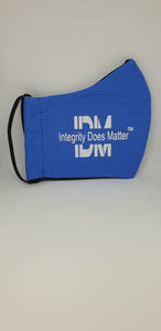 Integrity Does Matter Face Mask Blue