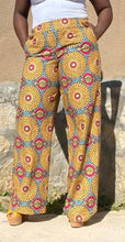 Load image into Gallery viewer, Golden Green Circles Pants &amp; Jumpsuits
