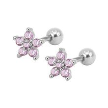 Load image into Gallery viewer, Crystal Flower Cartilage Earring
