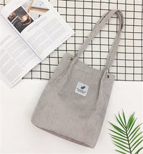 Load image into Gallery viewer, Women Corduroy Canvas Tote

