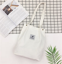 Load image into Gallery viewer, Women Corduroy Canvas Tote
